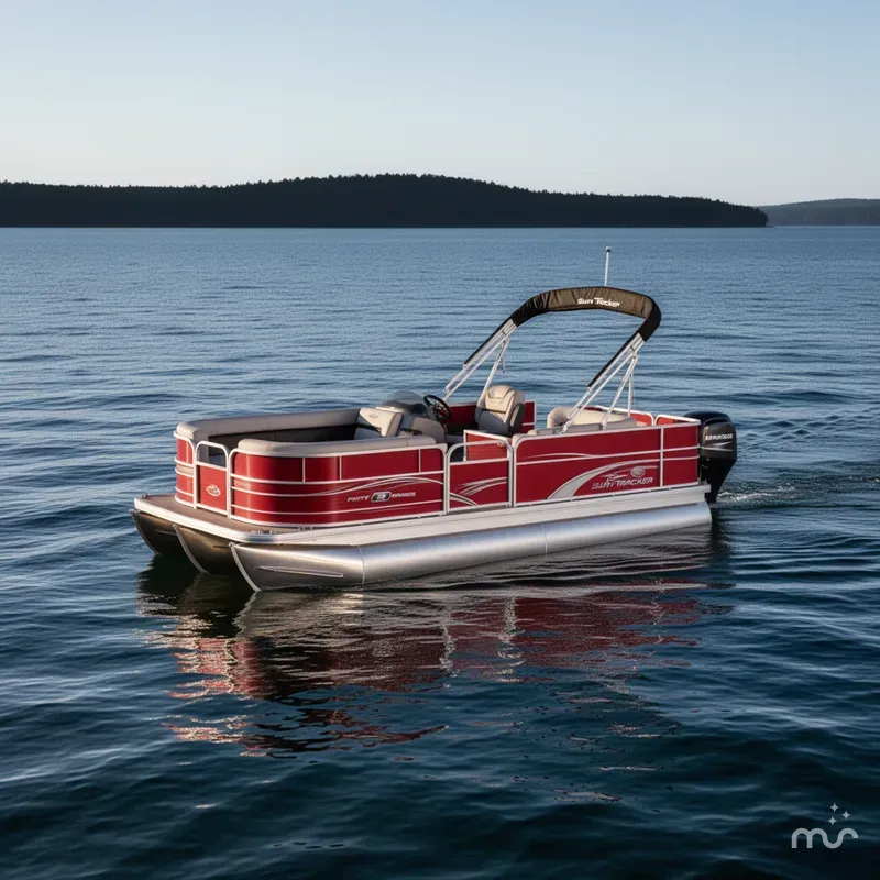 Slide: The Image of Sun Tracker Party Barge 18 DLX 2026 - 4