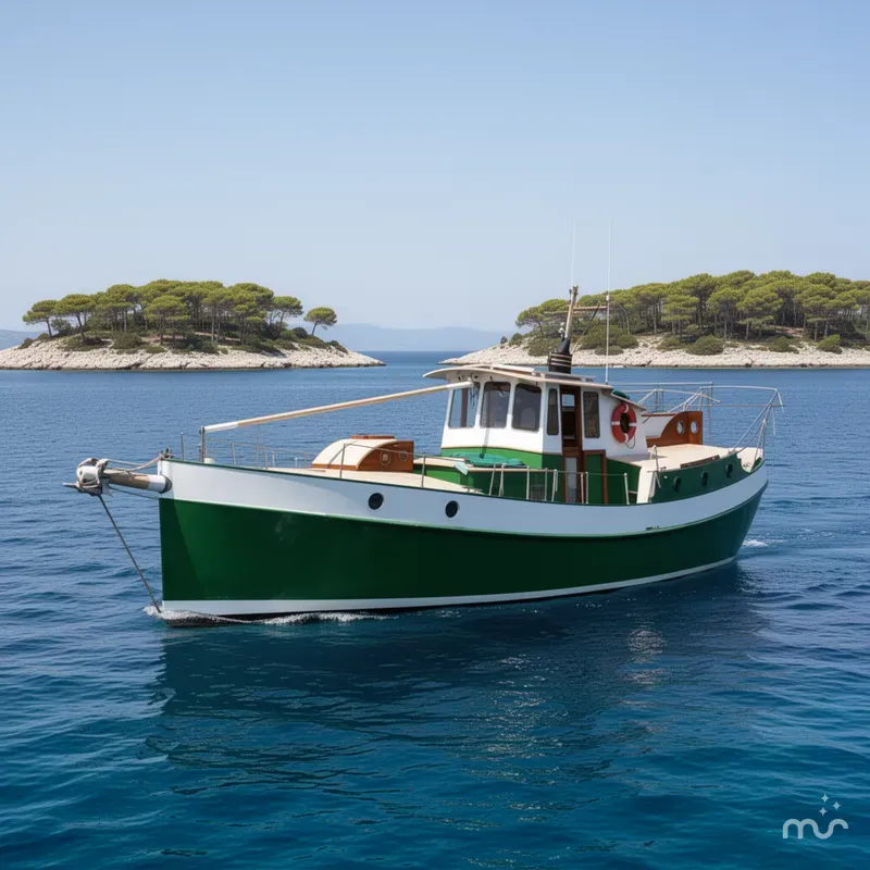 Slide: The Image of Custom Rover Marine Lines Bonny Rover 1995 - 2