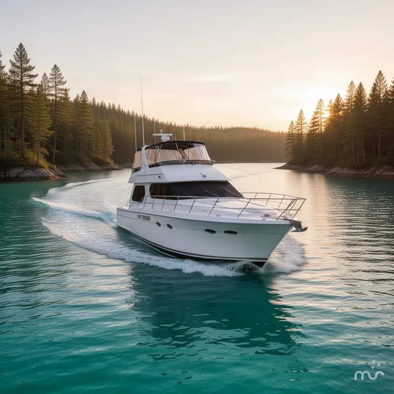 Slide: The Image of Carver Yachts 530 Voyager Pilothouse 1998 - 1
