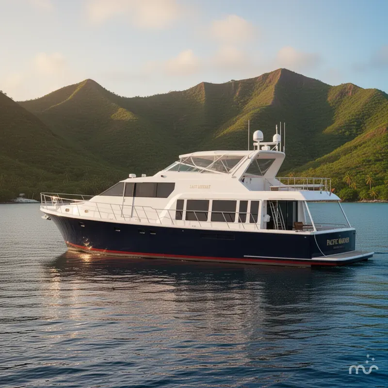 Slide: The Image of Pacific Mariner 65 Motoryacht 2000 - 2