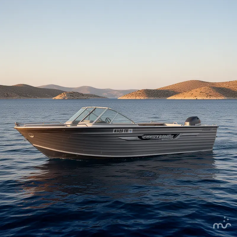 Slide: The Image of Crestliner Saber V 220 1988 - 2