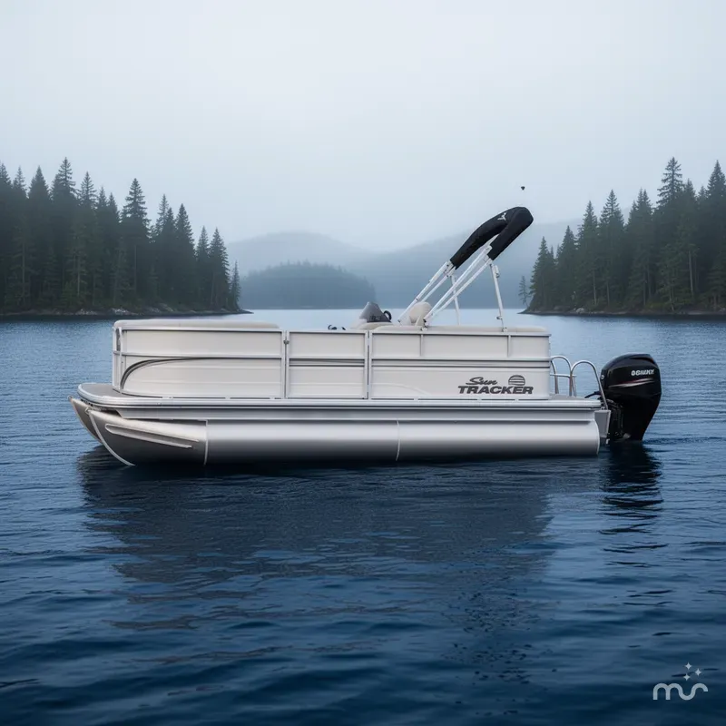 Slide: The Image of Sun Tracker Party Barge 16 DLX 2026 - 2