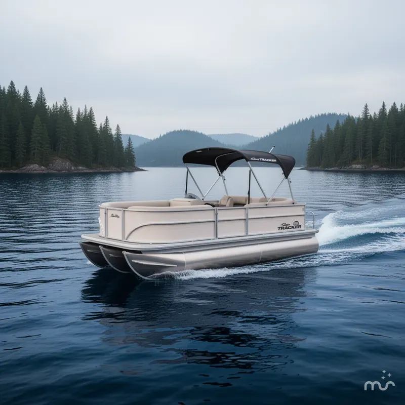 Slide: The Image of Sun Tracker Party Barge 16 DLX 2026 - 4