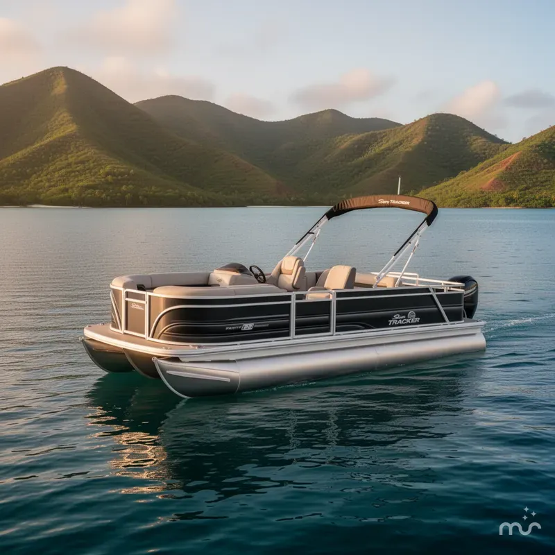 The Image of Sun Tracker Party Barge 22 RF DLX 2026 - 0