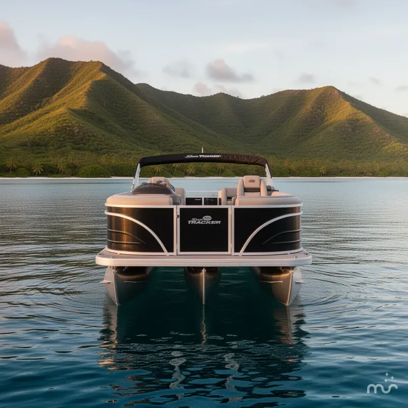 Slide: The Image of Sun Tracker Party Barge 22 RF DLX 2026 - 3