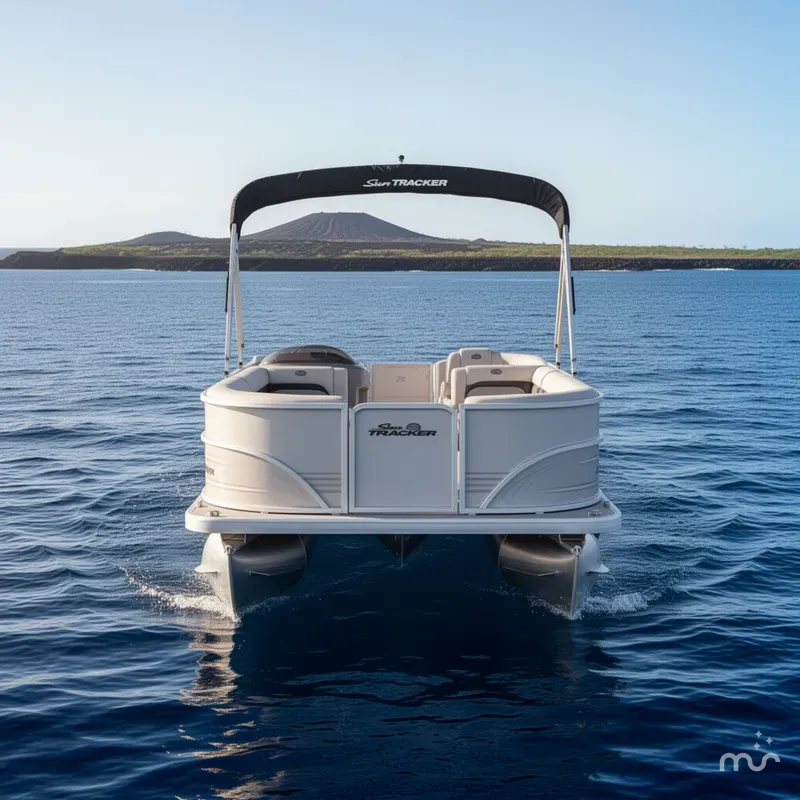 Slide: The Image of Sun Tracker Party Barge 18 DLX 2026 - 3