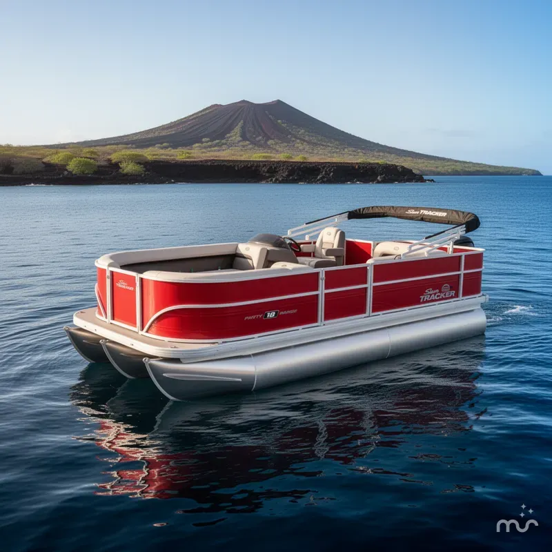 Slide: The Image of Sun Tracker Party Barge 18 DLX 2026 - 4