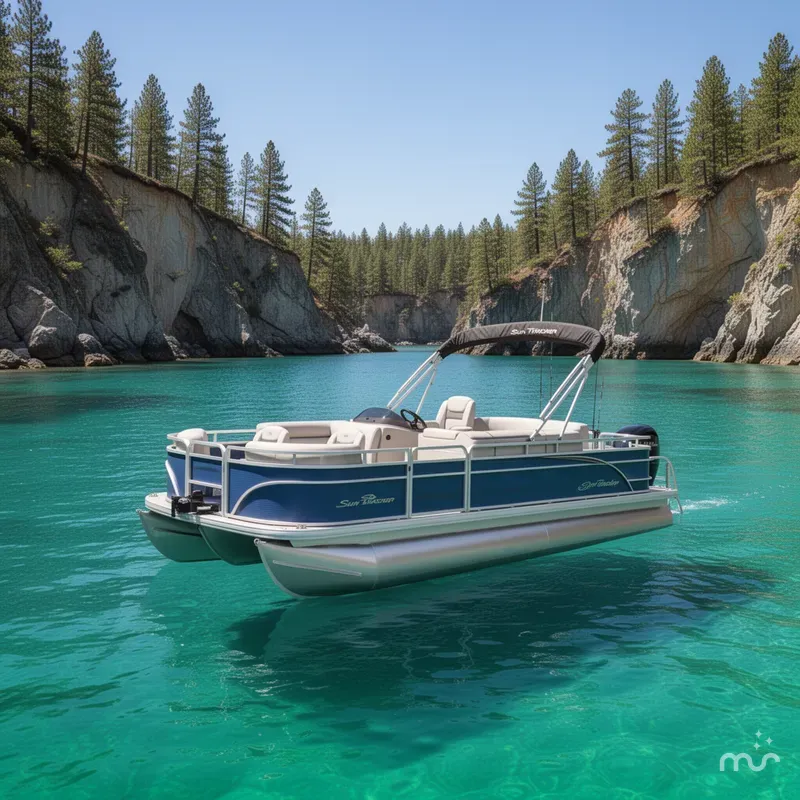 Slide: The Image of Sun Tracker Fishin' Barge 20 DLX 2026 - 2