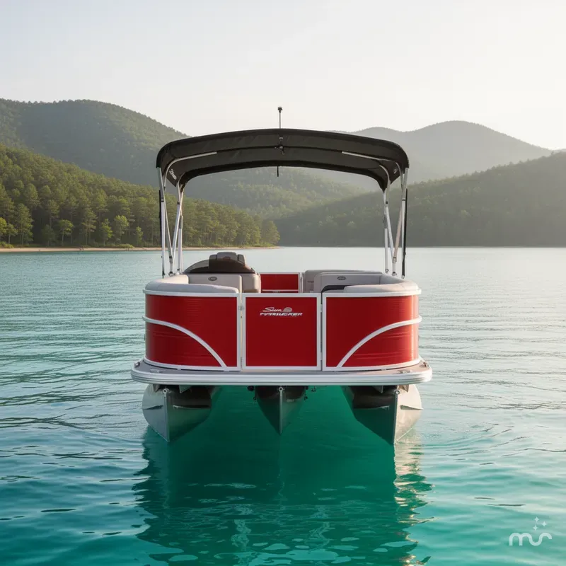 Slide: The Image of Sun Tracker Party Barge 18 DLX 2026 - 3