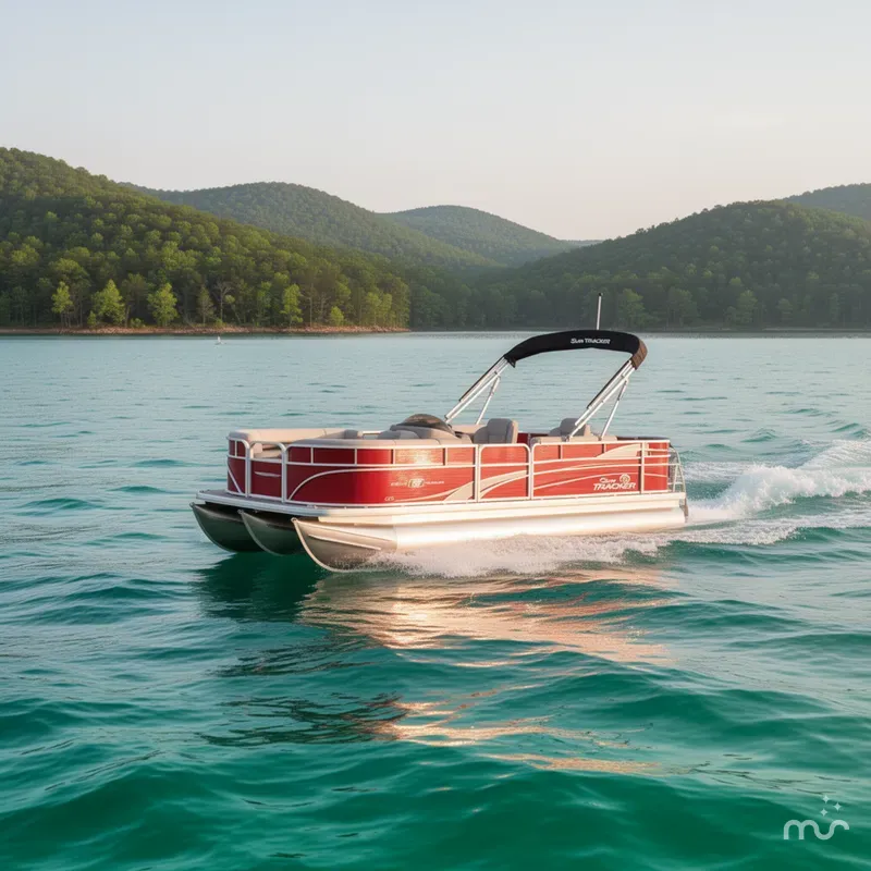 Slide: The Image of Sun Tracker Party Barge 18 DLX 2026 - 4