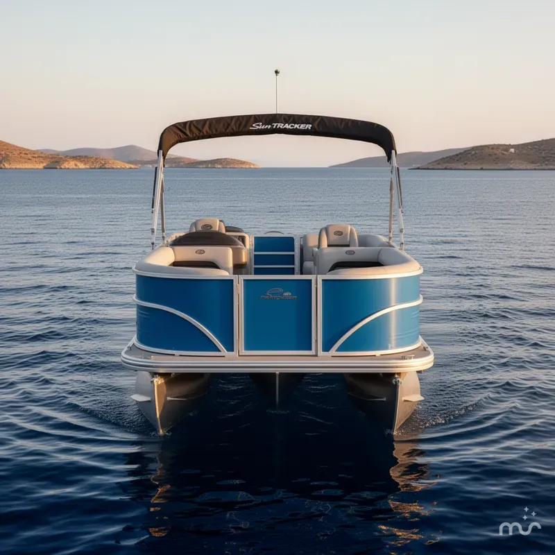 Slide: The Image of Sun Tracker Party Barge 18 DLX 2026 - 3