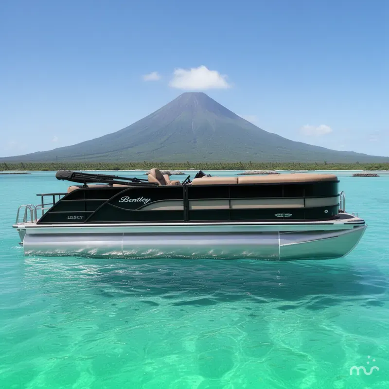 Slide: The Image of Bentley Pontoons Legacy 223 Swingback 3/4 Tube 2026 - 2