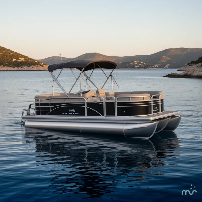 Slide: The Image of Sun Tracker Party Barge 22 DLX 2022 - 1