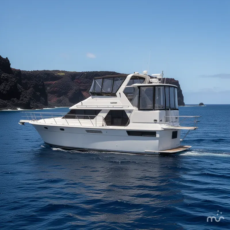 Slide: The Image of Carver Yachts Cruiser 440 1993 - 1