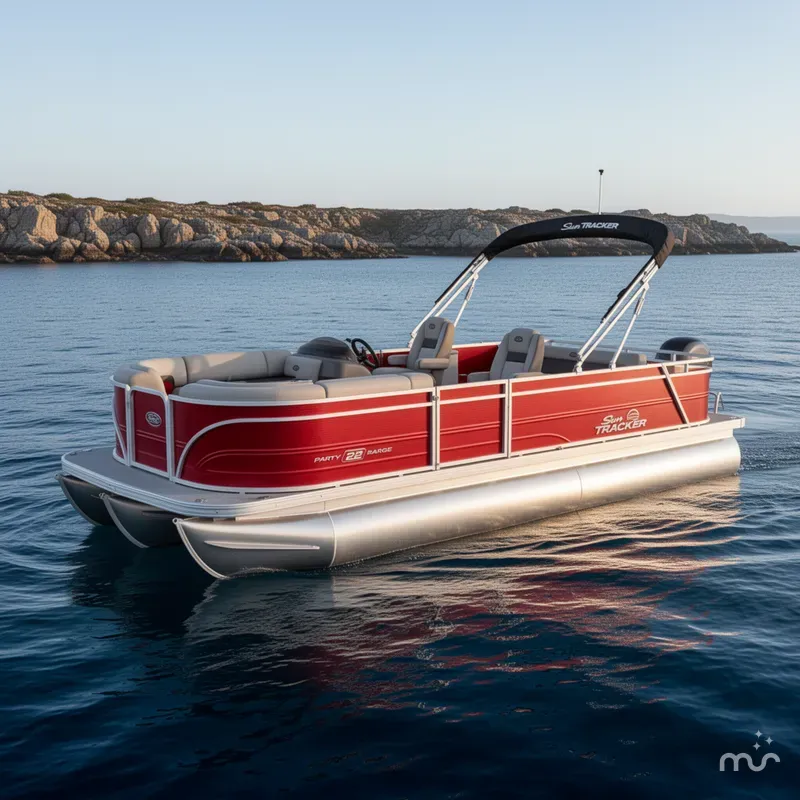 The Image of Sun Tracker Party Barge 22 RF DLX 2026 - 0