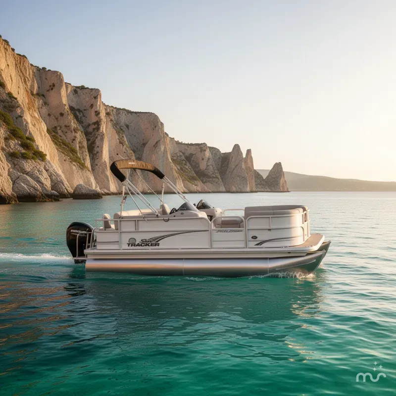 Slide: The Image of Sun Tracker Party Barge 16 DLX 2026 - 4