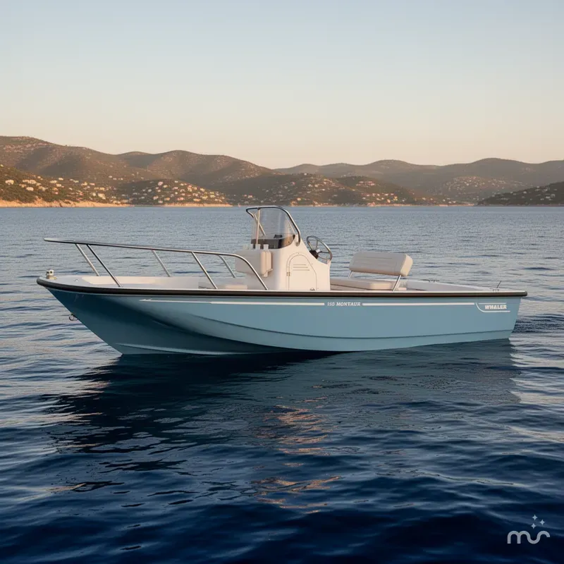 Slide: The Image of Boston Whaler 150 Montauk 2026 - 2