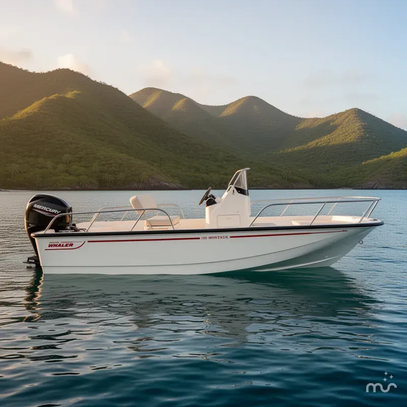 Slide: The Image of Boston Whaler 150 Montauk 2021 - 2