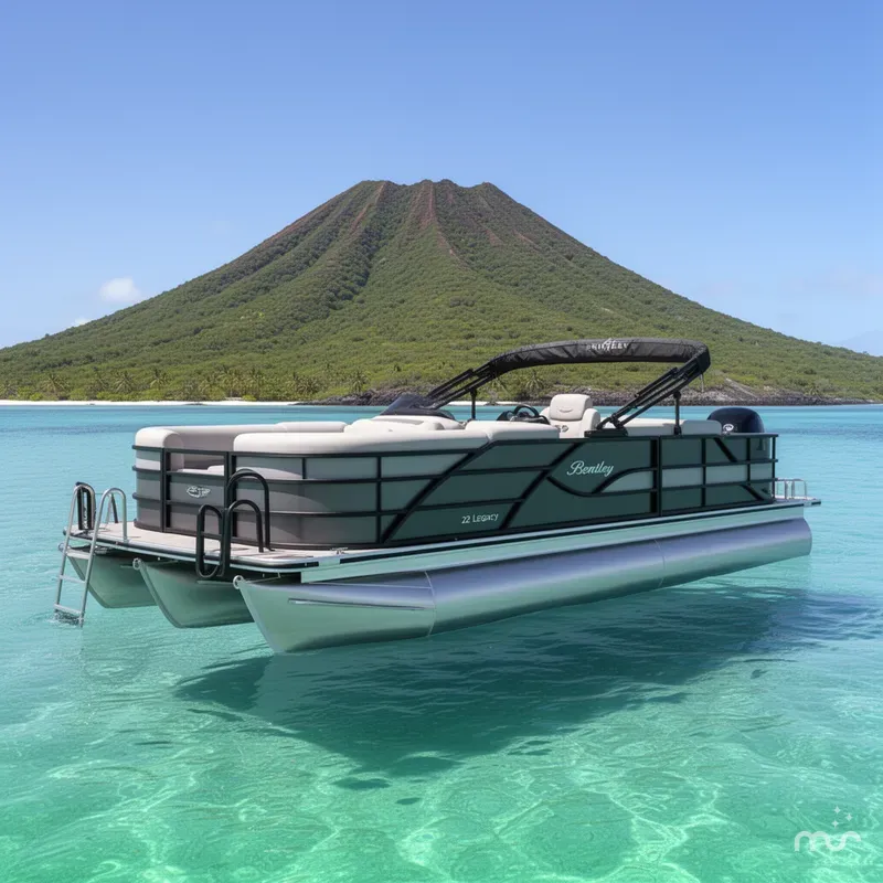 Slide: The Image of Bentley Pontoons Legacy 223 Swingback 3/4 Tube 2026 - 0
