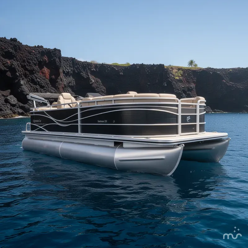Slide: The Image of Cypress Cay SeaBreeze 210 Pontoon 115 Four Stroke Trailer 2016 - 0