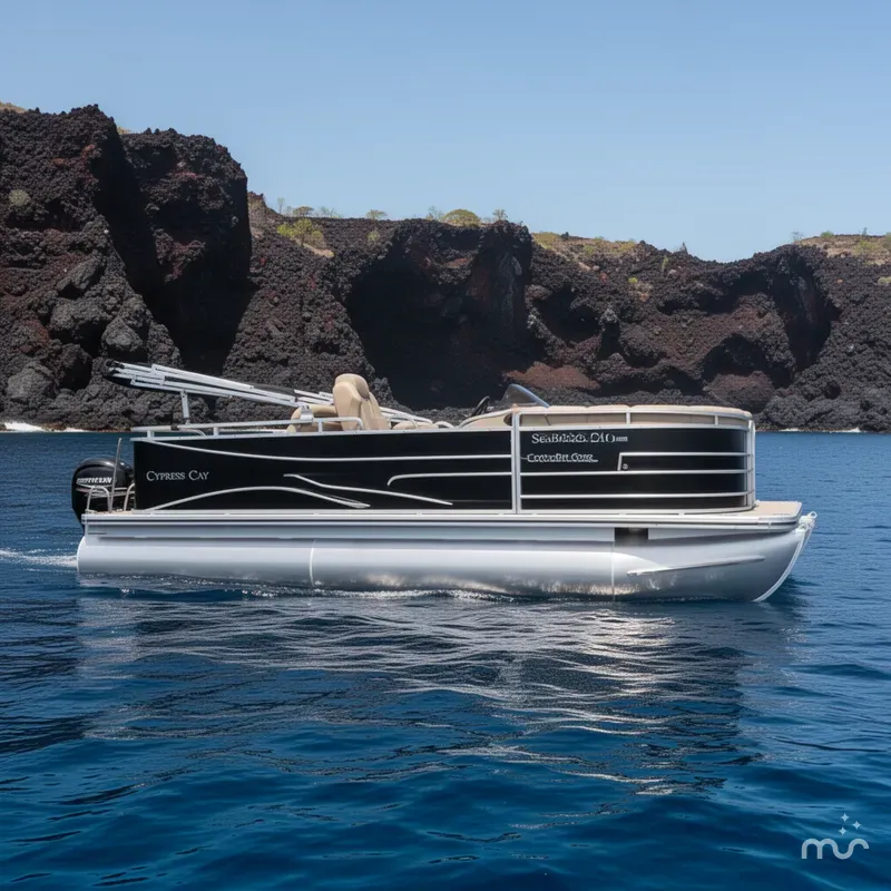 Slide: The Image of Cypress Cay SeaBreeze 210 Pontoon 115 Four Stroke Trailer 2016 - 2