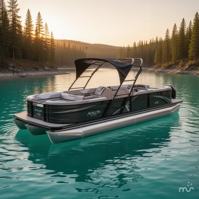 Slide: The Image of Avalon LSZ Cruise Rear Bench - 24' 2022 - 2