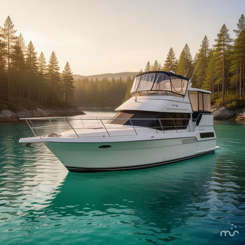 Slide: The Image of Carver Yachts 355 Aft Cabin 1995 - 2