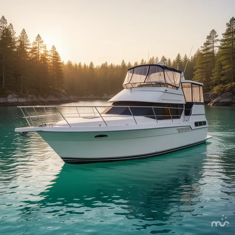 Slide: The Image of Carver Yachts 355 Aft Cabin 1995 - 2
