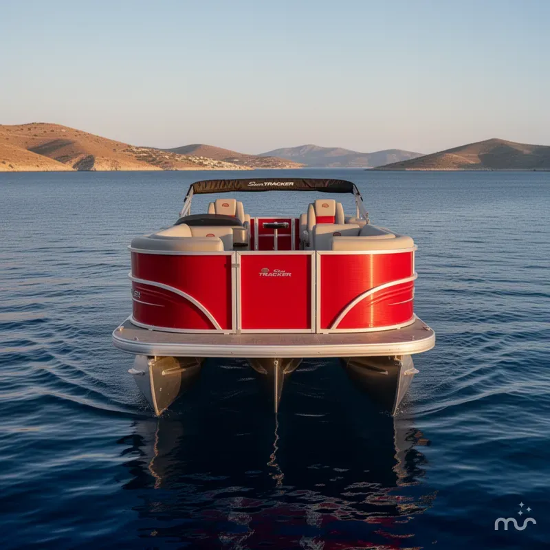 Slide: The Image of Sun Tracker Party Barge 22 DLX 2026 - 1