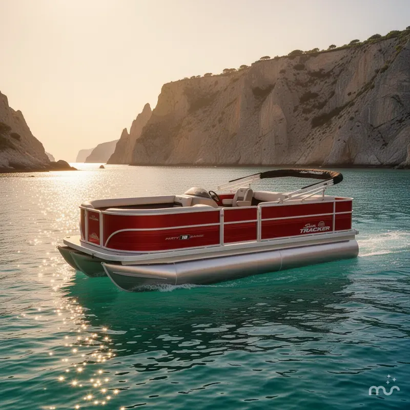 Slide: The Image of Sun Tracker Party Barge 18 DLX 2026 - 4