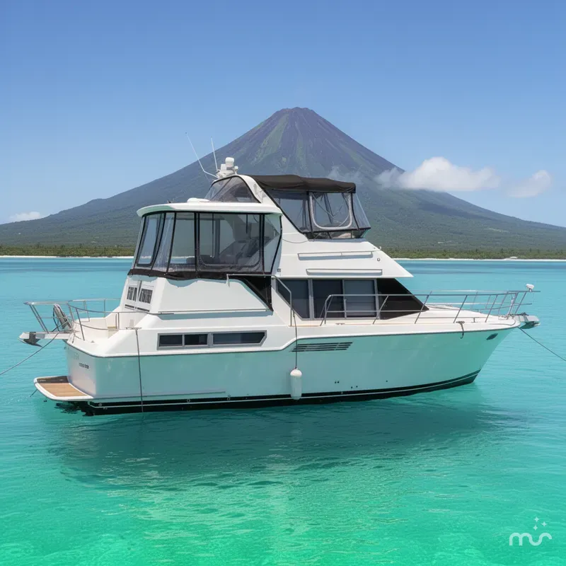 Slide: The Image of Carver Yachts 355 Aft Cabin 1995 - 2
