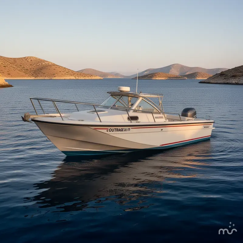 Slide: The Image of Boston Whaler OUTRAGE CUDDY 1990 - 4