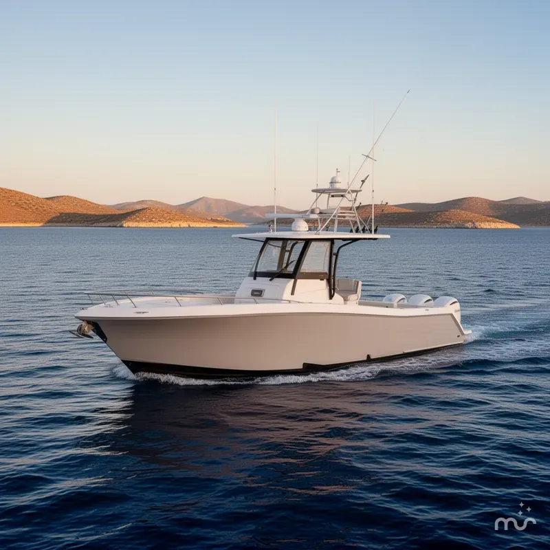 Slide: The Image of Fountain 34 Center Console 2022 - 2