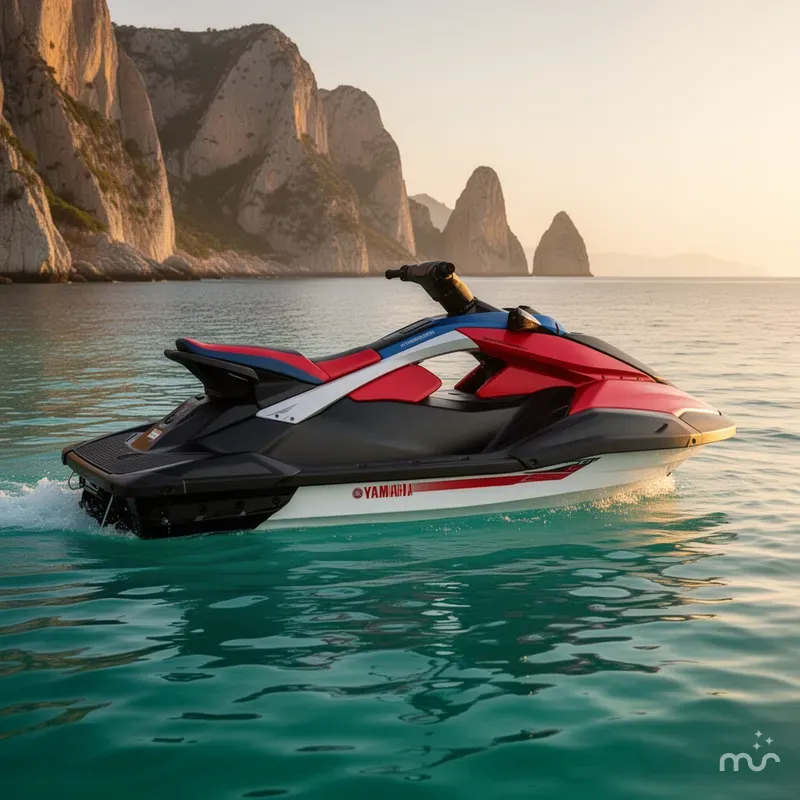 The Image of Yamaha JETBLASTER DLX 3-IMPERIAL RED/BLACK 2025 - 0