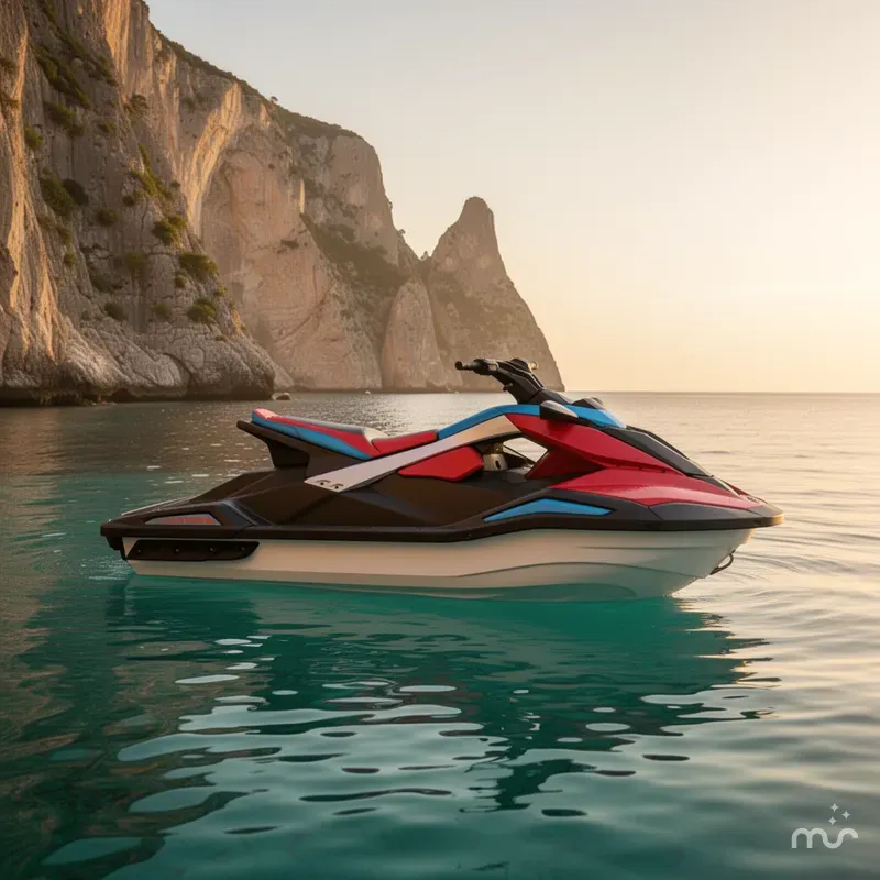 Slide: The Image of Yamaha JETBLASTER DLX 3-IMPERIAL RED/BLACK 2025 - 4