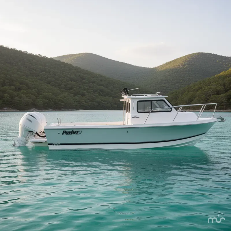 Slide: The Image of Parker Marine 247 Explorer TWIN 150S AND AIR COND. 2026 - 2