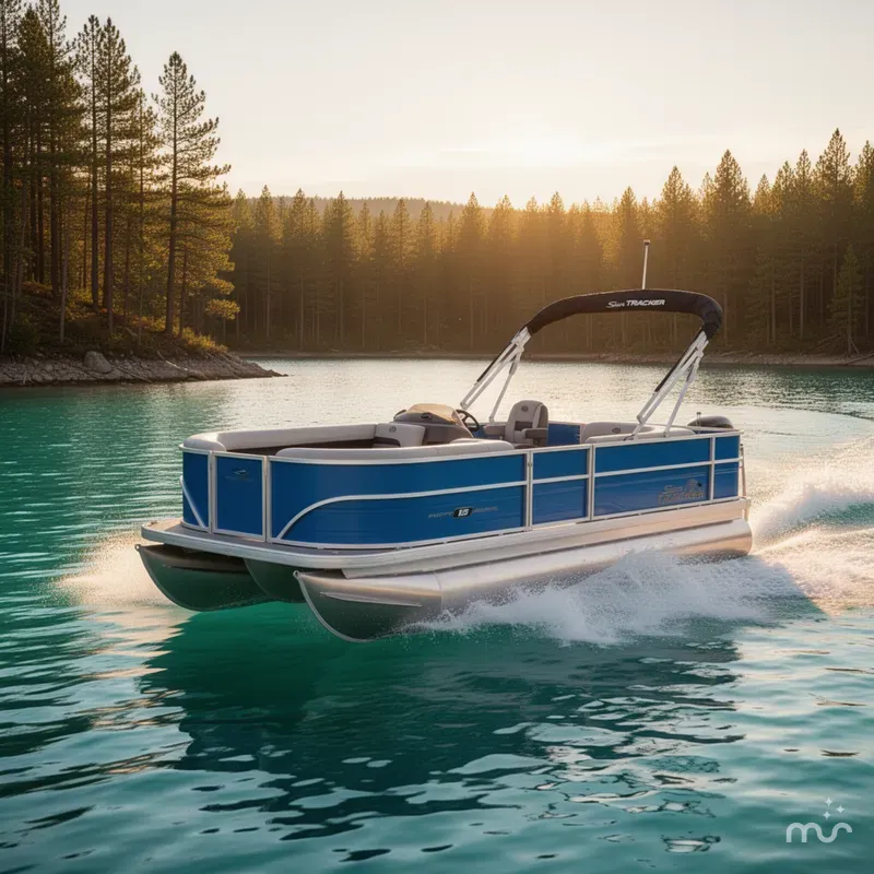 Slide: The Image of Sun Tracker Party Barge 18 DLX 2026 - 4