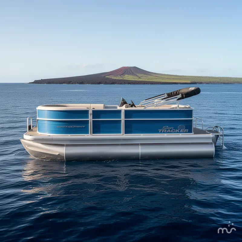 Slide: The Image of Sun Tracker Party Barge 16 DLX 2026 - 2