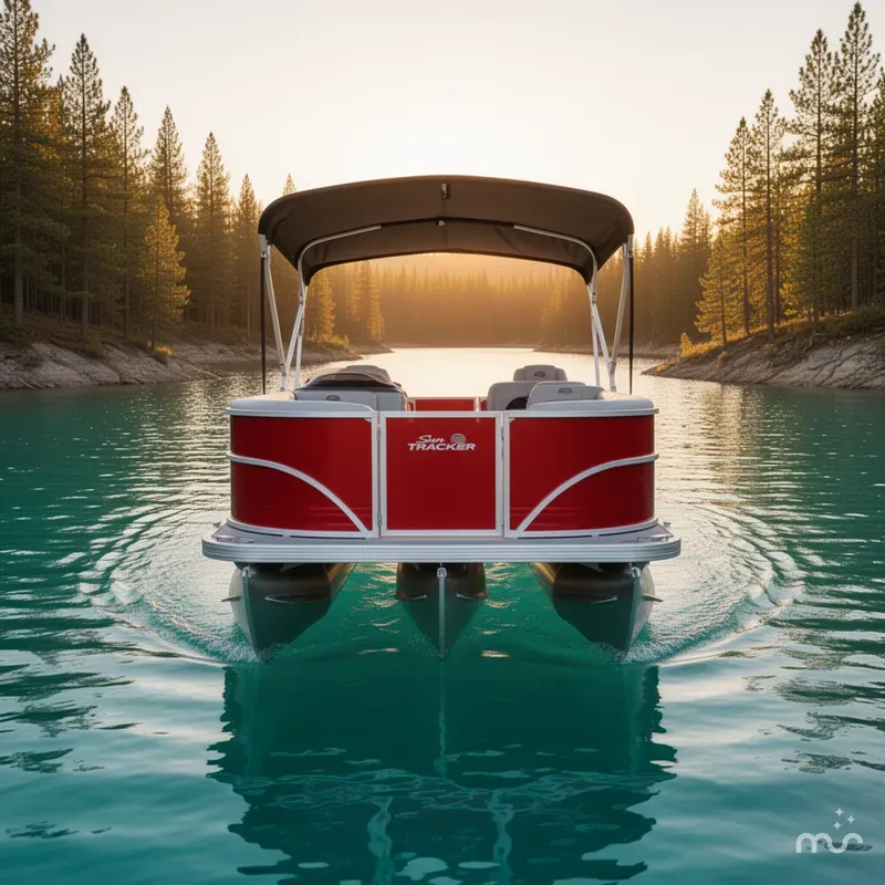 Slide: The Image of Sun Tracker Party Barge 18 DLX 2026 - 1