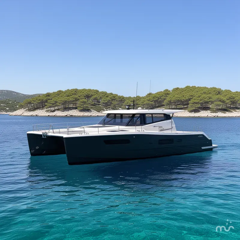 Slide: The Image of Invincible 46 Catamaran 2022 - 2