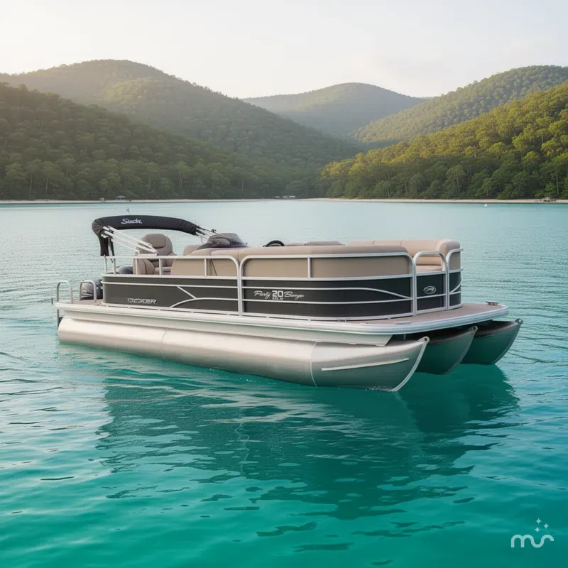 The Image of Sun Tracker Party Barge 20 DLX 2016 - 0
