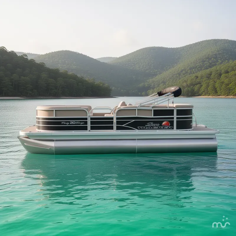 Slide: The Image of Sun Tracker Party Barge 20 DLX 2016 - 2
