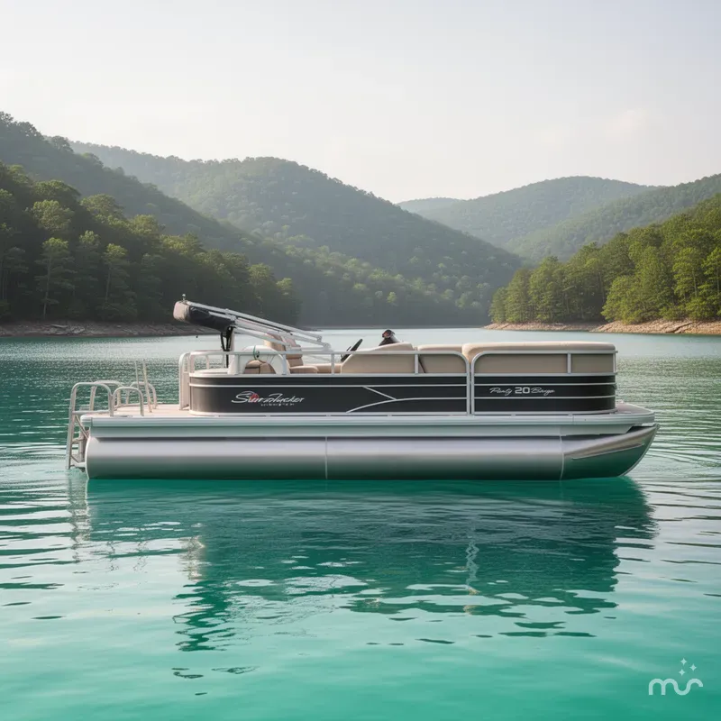 Slide: The Image of Sun Tracker Party Barge 20 DLX 2016 - 4