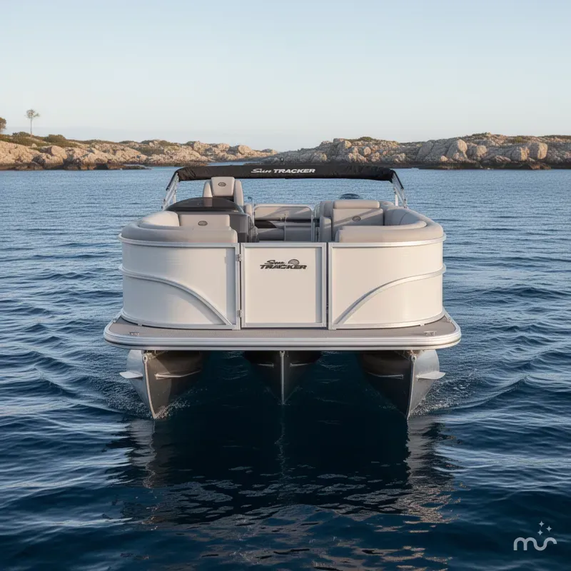 Slide: The Image of Sun Tracker Party Barge 20 DLX 2026 - 1