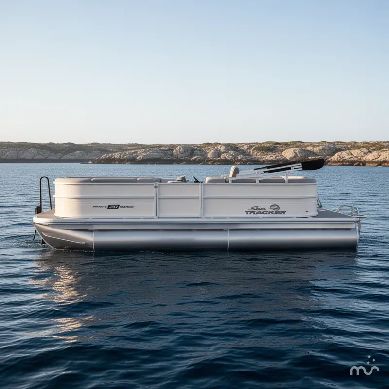 Slide: The Image of Sun Tracker Party Barge 20 DLX 2026 - 2