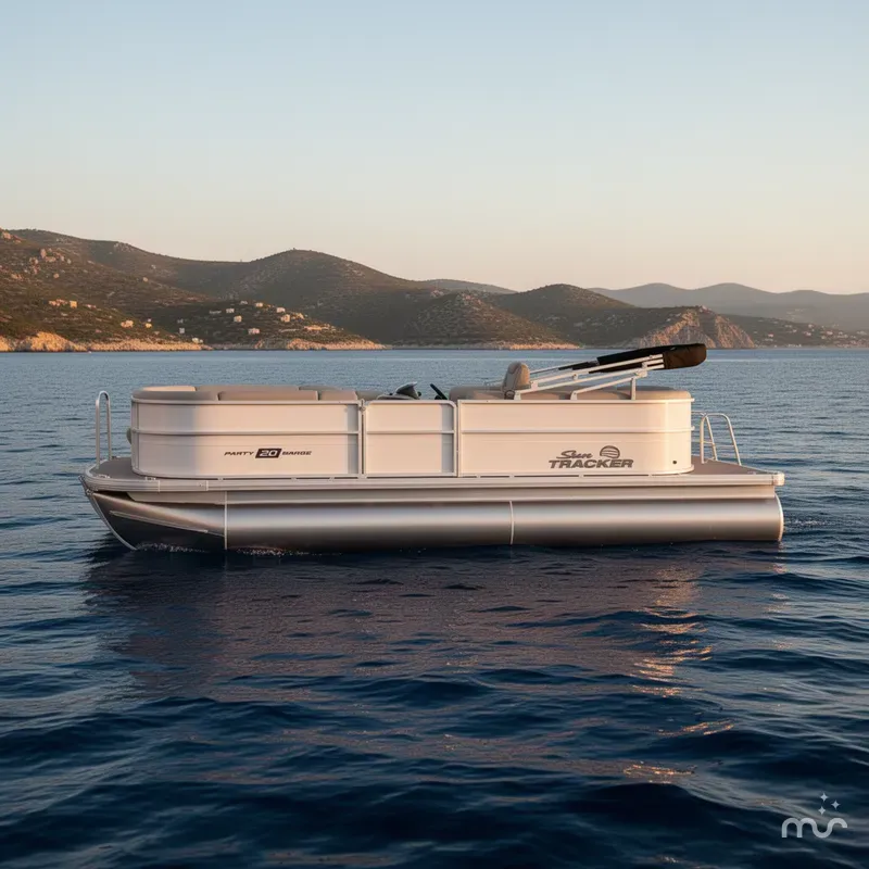 Slide: The Image of Sun Tracker Party Barge 20 DLX 2026 - 2
