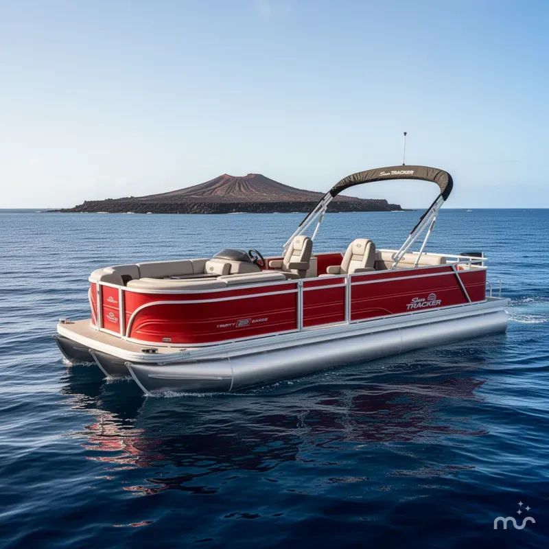 The Image of Sun Tracker Party Barge 22 RF DLX 2026 - 0