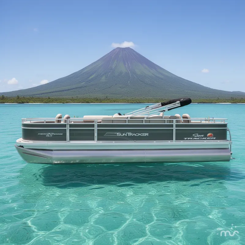 Slide: The Image of Sun Tracker Fishin' Barge 22 DLX 2025 - 2