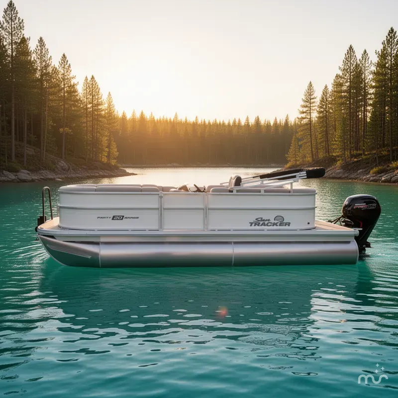 Slide: The Image of Sun Tracker Party Barge 20 DLX 2026 - 2