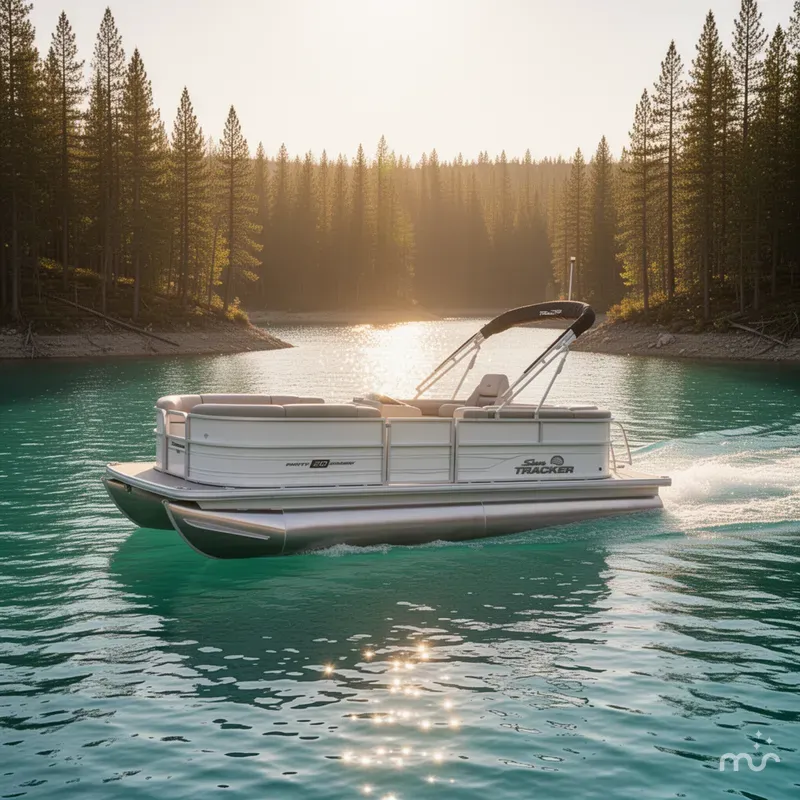 Slide: The Image of Sun Tracker Party Barge 20 DLX 2026 - 4